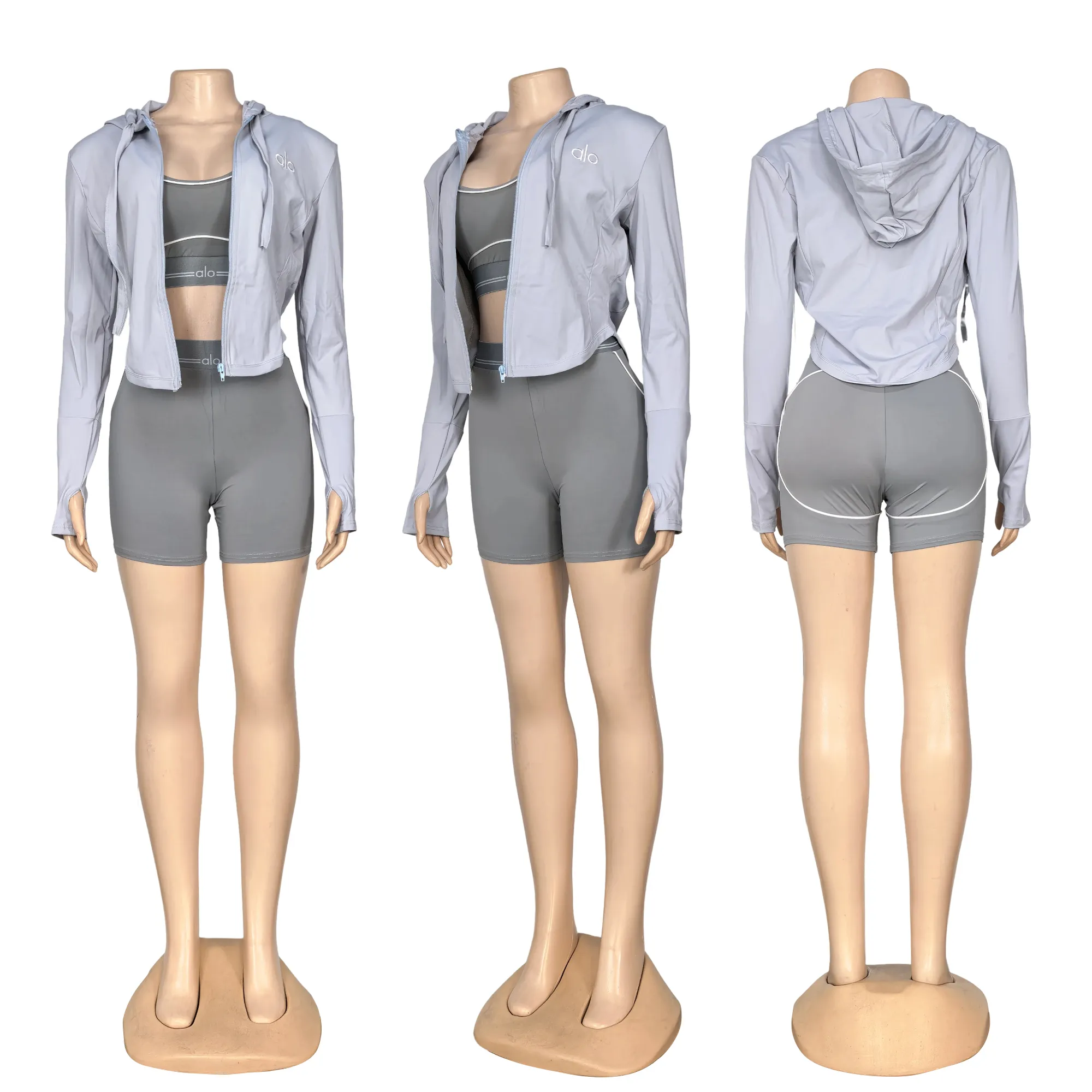 Three-piece shorts set